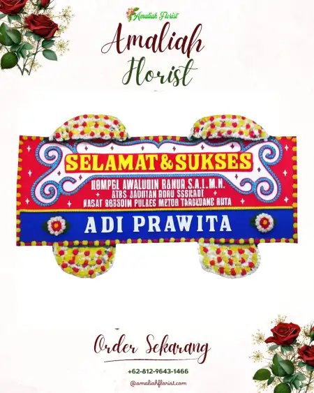 Papan Bunga Ucapan Selamat Dombo